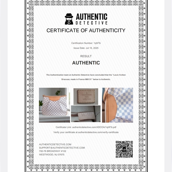 ๐โจ Louis Vuitton Siracusa MM Damier Azur Crossbody & Shoulder Bag โ EUC ๐ค๐ธ - Picture 4 of 17